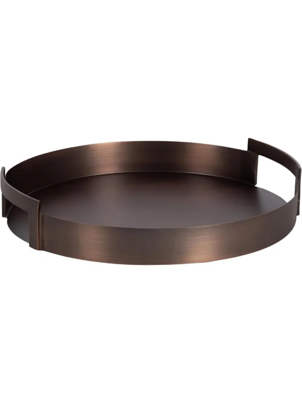 Transitional Metal Round Tray - 15